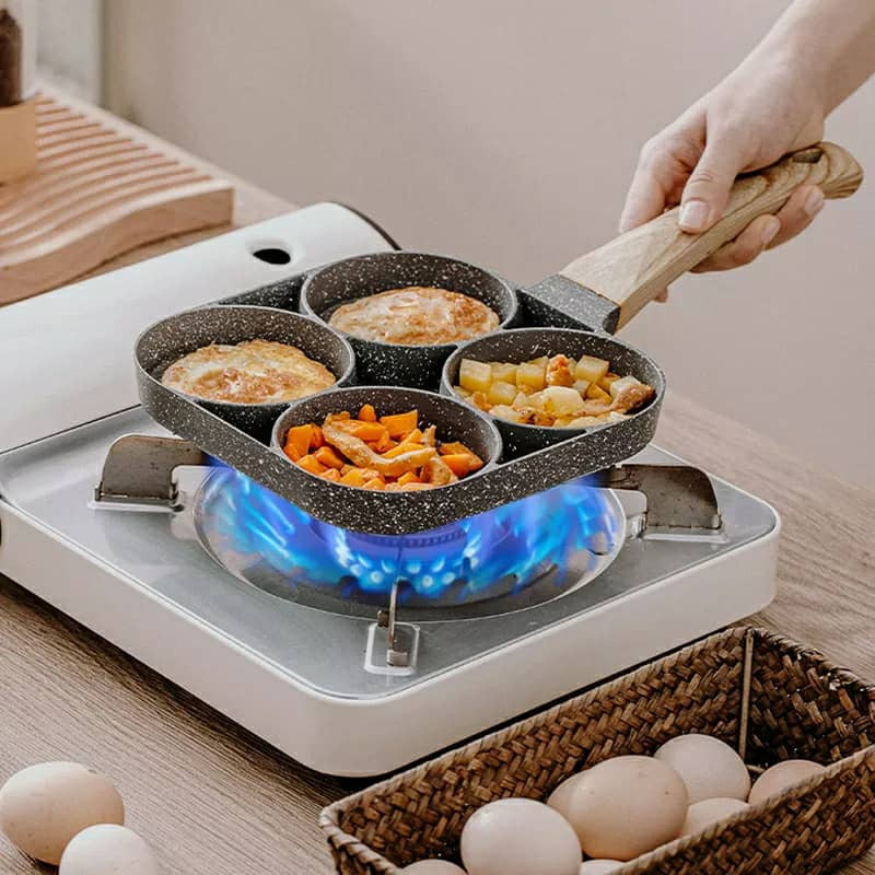 Mini poêle à crêpes pour œufs, bacon et hamburgers