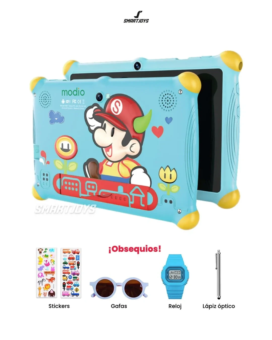 Tablette Kids MODIO M61+ 7" Wi-Fi 5G – PINK BLEU