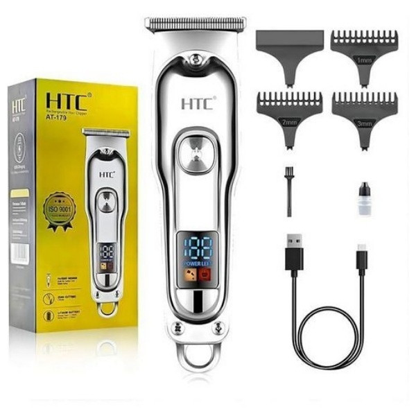 Tondeuse à Cheveux et Barbe Professionnelle HTC AT-179 – Écran LCD