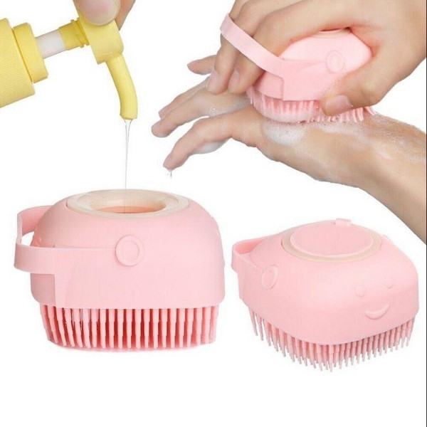 Brosse de Douche en Silicone 2 en 1 avec Distributeur de Gel Douche – Douce, Exfoliante & Multifonction