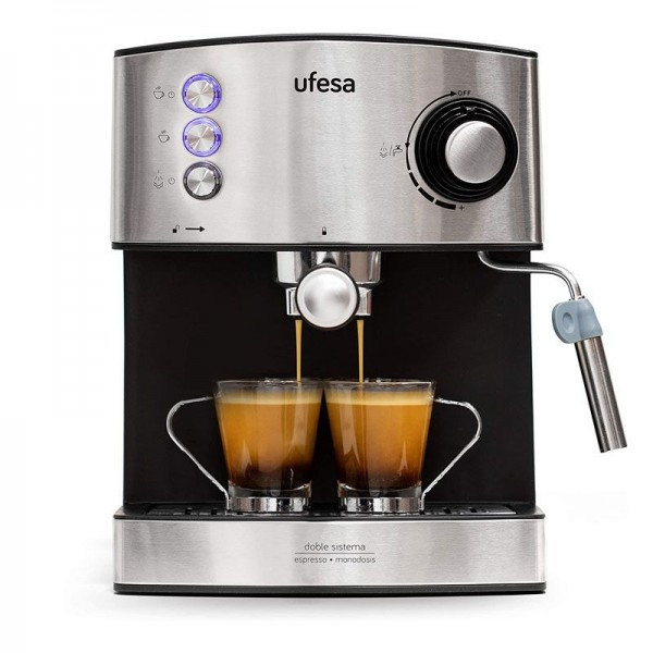 MACHINE À CAFÉ EXPRESSO UFESA 20 BARS 850W - INOX