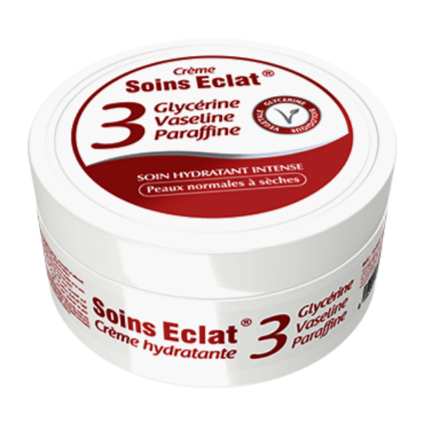Crème Soins Éclat 3 en 1 – Glycérine, Vaseline, Paraffine – 150 ml