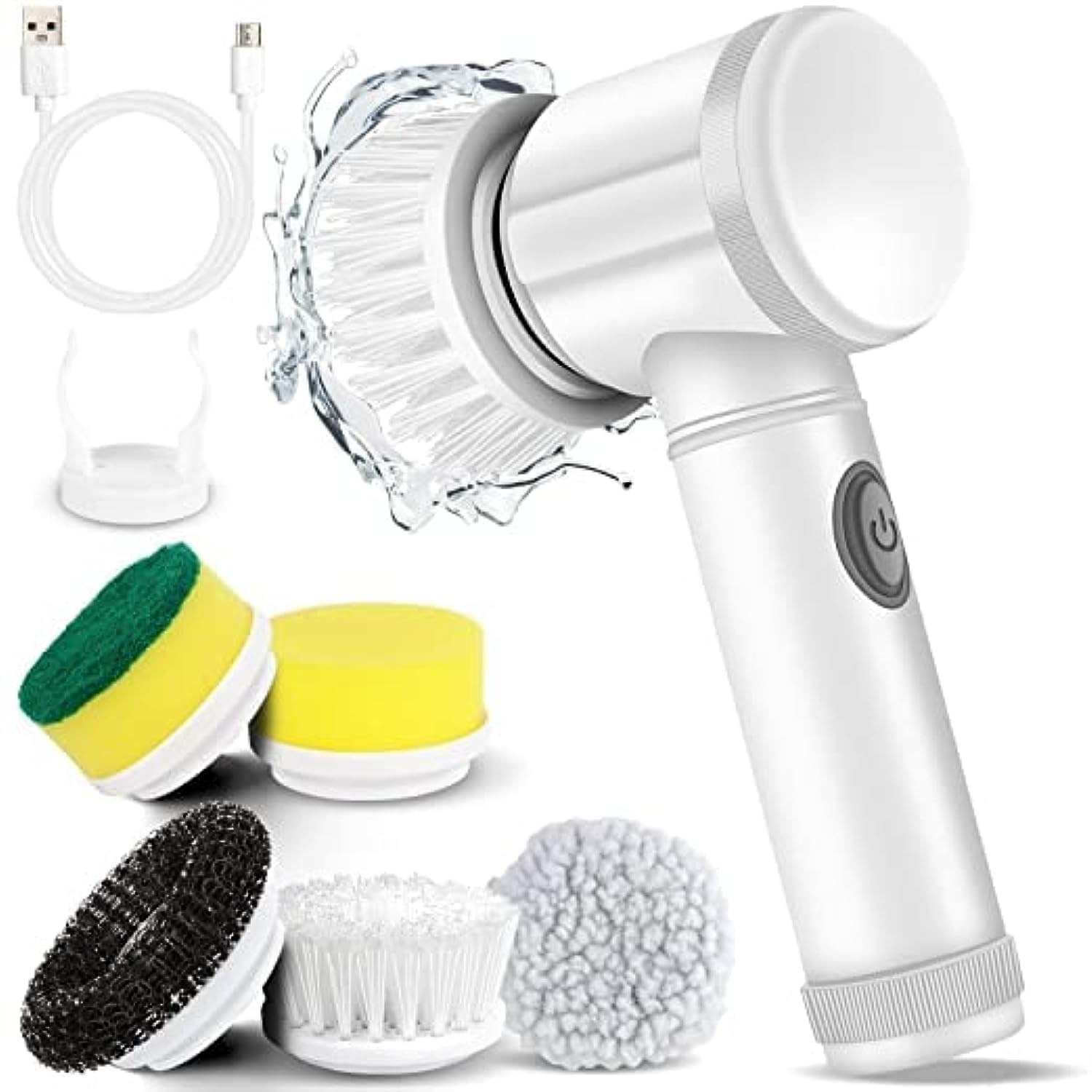 Brosse de nettoyage électrique multifonctionnelle Rotatif Cuisine, Sol, Salle de bain