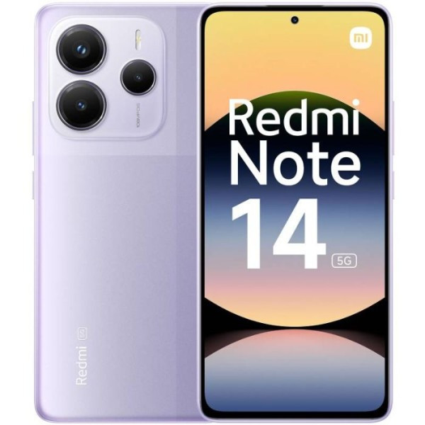 Smartphone Xiaomi Redmi Note 14 5G 6Go 128Go - Lavender Purple