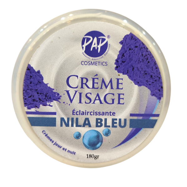 Crème Visage Éclaircissante Nila Bleu 180 g