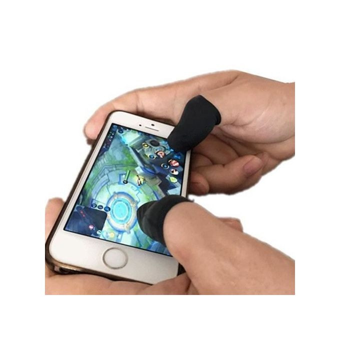 Gants de Doigt pour Jeux Mobile Noir
