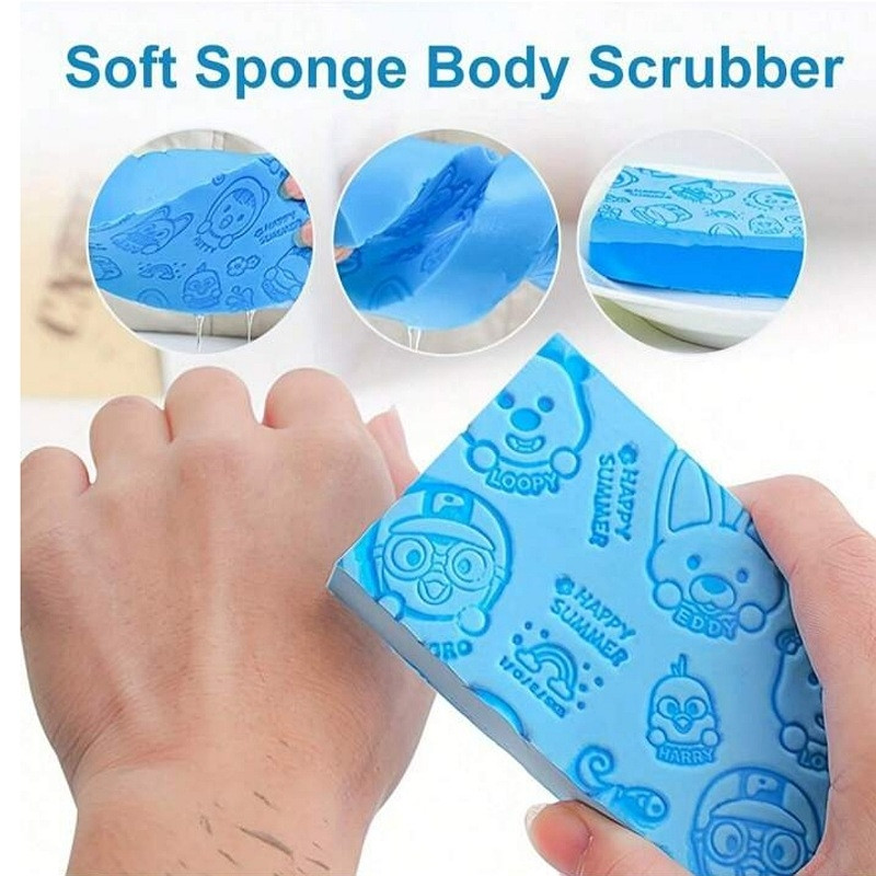 Éponges de Bain Exfoliantes Bleu