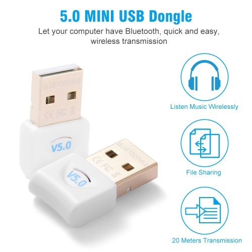 Adaptateur Clé Bluetooth V5.0 Dongle USB