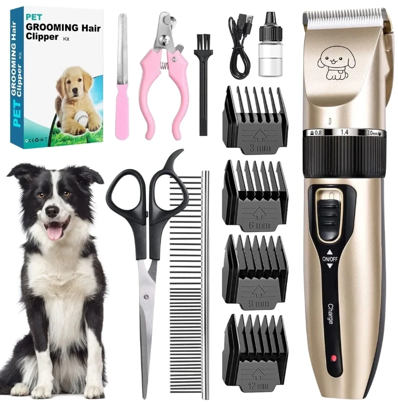 Kit Tondeuse à Cheveux et Toilettage pour Chiens & Chats