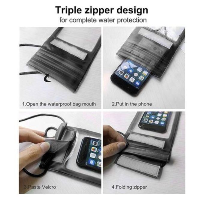 Pochette D'étanchéité pour Smartphones NOIR
