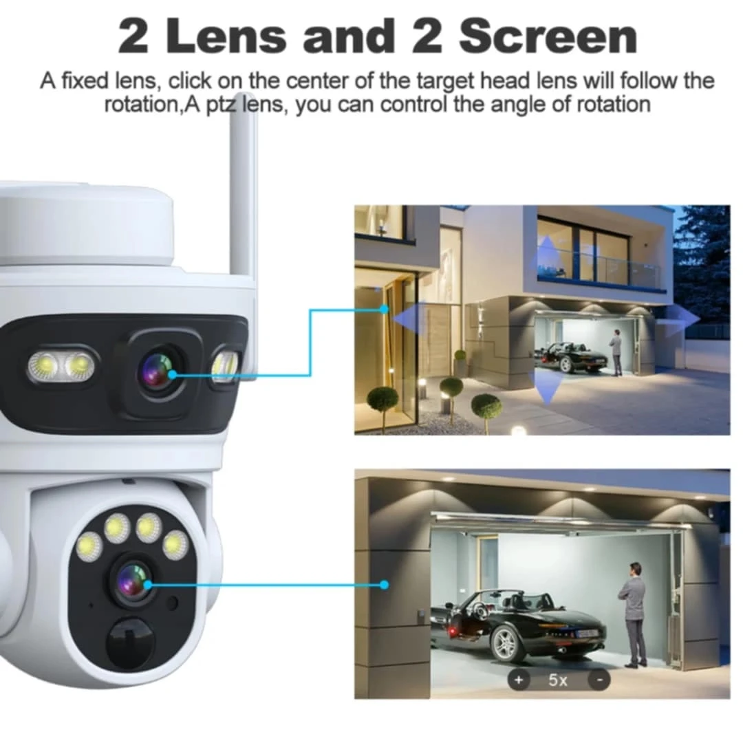 Camera 4G solaire Double 8MP