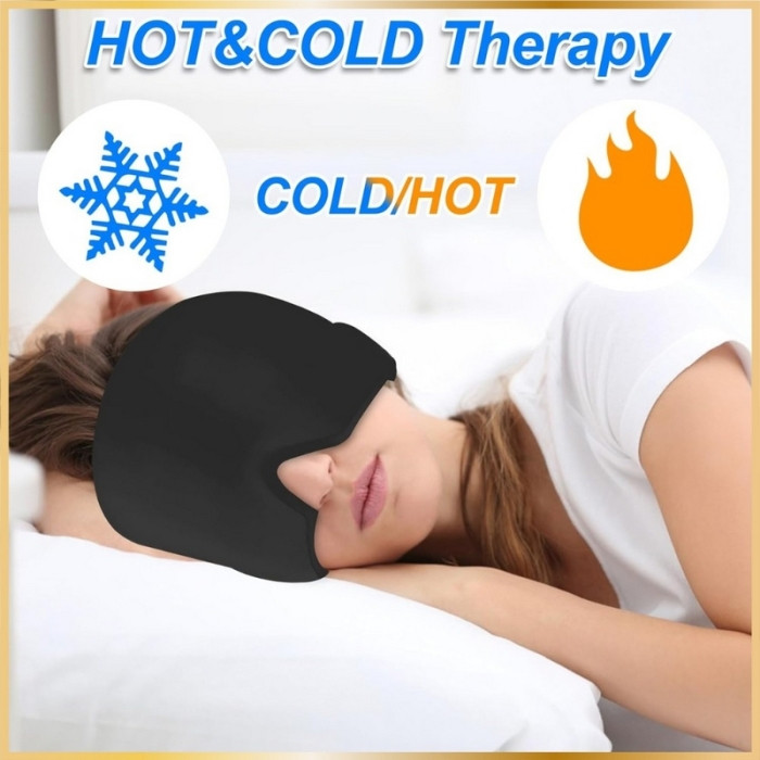 Bonnet Anti Douleurs et Migraine Noir