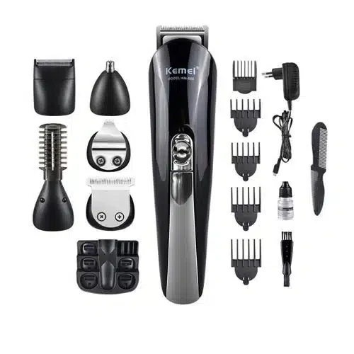 Kemei Tondeuse professionnelle – Rechargeable 11en1 – KM-600 – NOIR