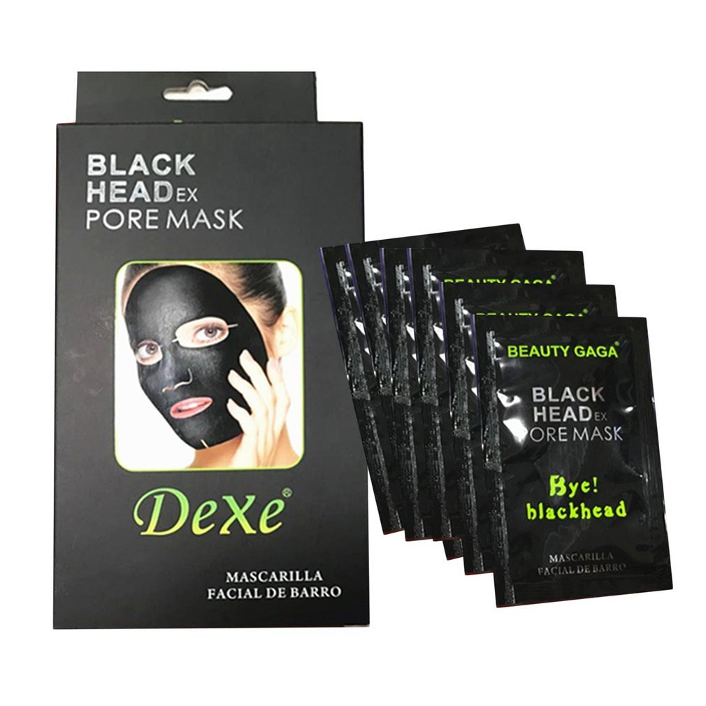Dexe Set 10 Masque de Nettoyage Minéral Océan Masque Hydratant Dissolvant Points Noirs