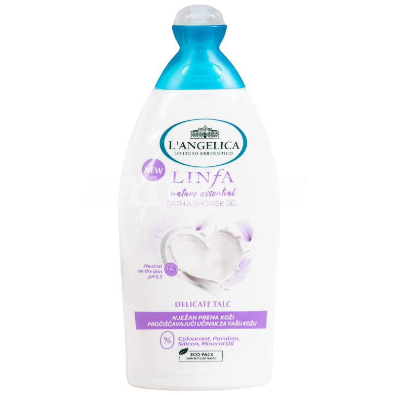 Gel Douche Linfa Delicate Talc – Gel Douche & Bain Hydratant à la Poudre de Talc – 500 ml