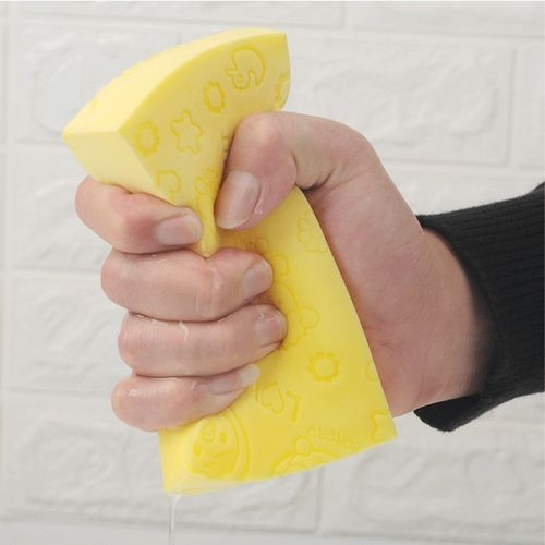 Éponge de Gommage Douce Exfoliante et Nettoyante pour le Corps Jaune