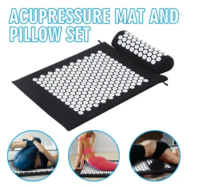 Tapis d’acupression et oreiller – soulager les douleurs sciatiques-cou et du dos