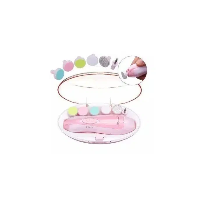 Kit Coupe-ongles Électrique pour Bébés et Enfants à Faible Bruit – Rose