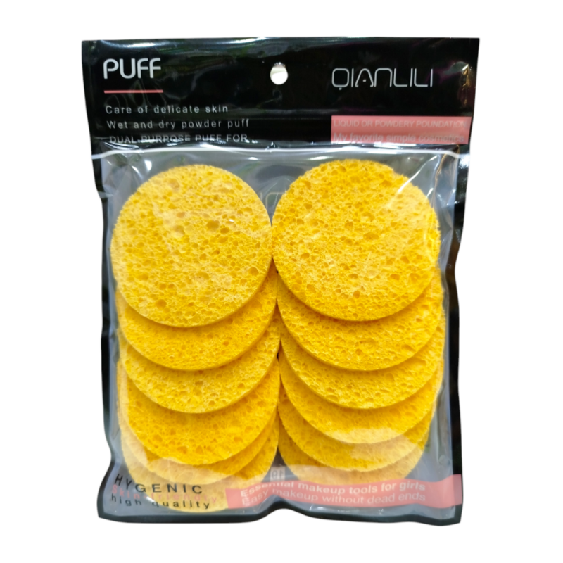 Lot De 12 Éponge Cosmétiques Rondes Multifonctions