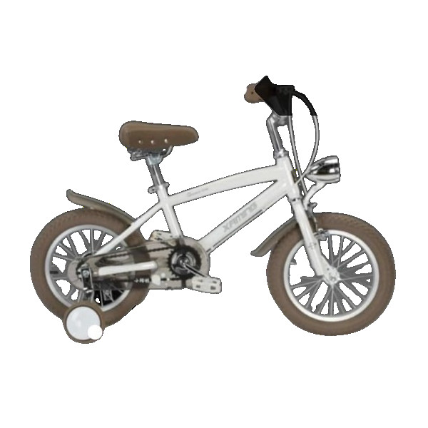 BICYCLETTE ENFANT JAD81- 16 '' AVEC DEUX ROUES STABILISATRICE BEIGE