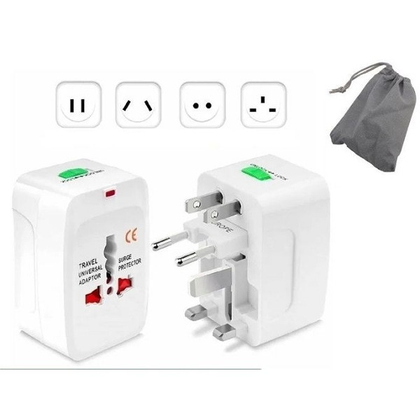 Adaptateur de Voyage Universel Tout-en-Un UK/US/EU/AU