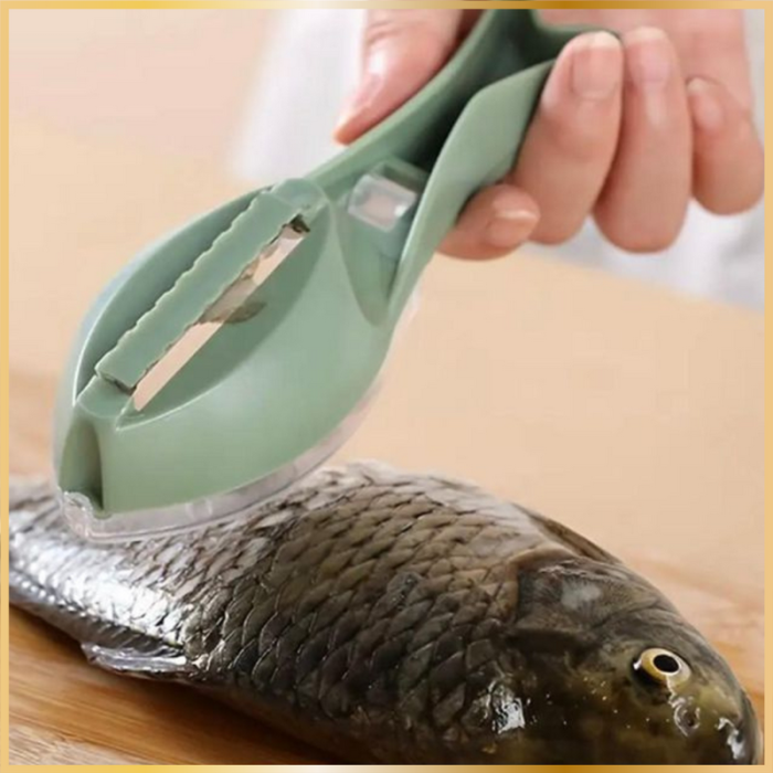 Grattoir à Écailles de Poisson avec Couvercle