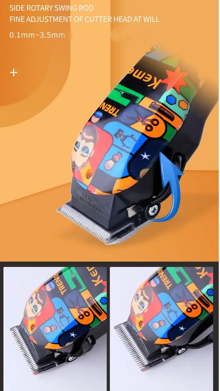 Kemei Tondeuse à cheveux puissante pour salon de coiffure