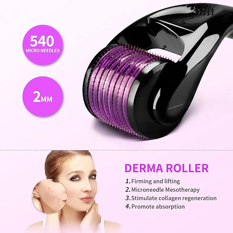 Rouleau Massage Et Soins Visage0.5 mm Derma Roller