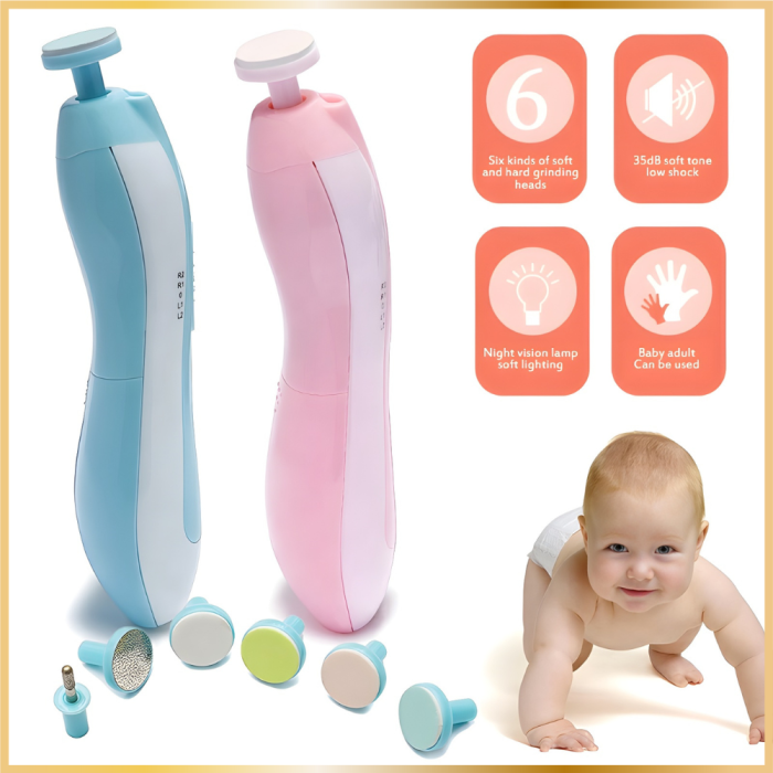Lime à Ongles Électrique 6 en 1 pour Bébé Showell