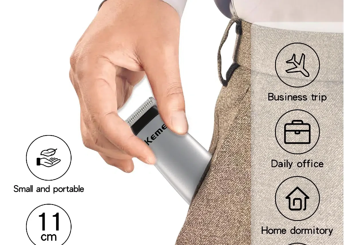 Kemei Mini Tondeuse À Cheveux Professionnel Barbe KM-666