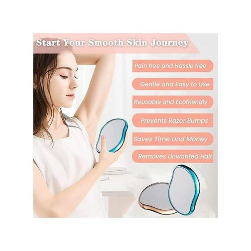 Épilateur en Cristal Réutilisable Bleu