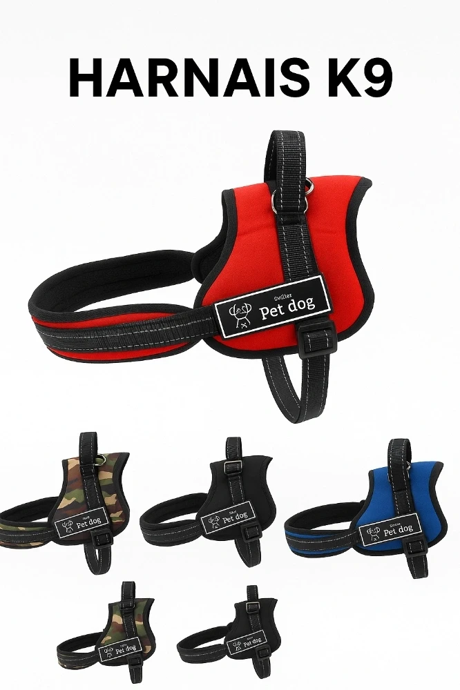 Harnais K9 Ultra – Puissance, Style & Confort pour Chiens Actifs