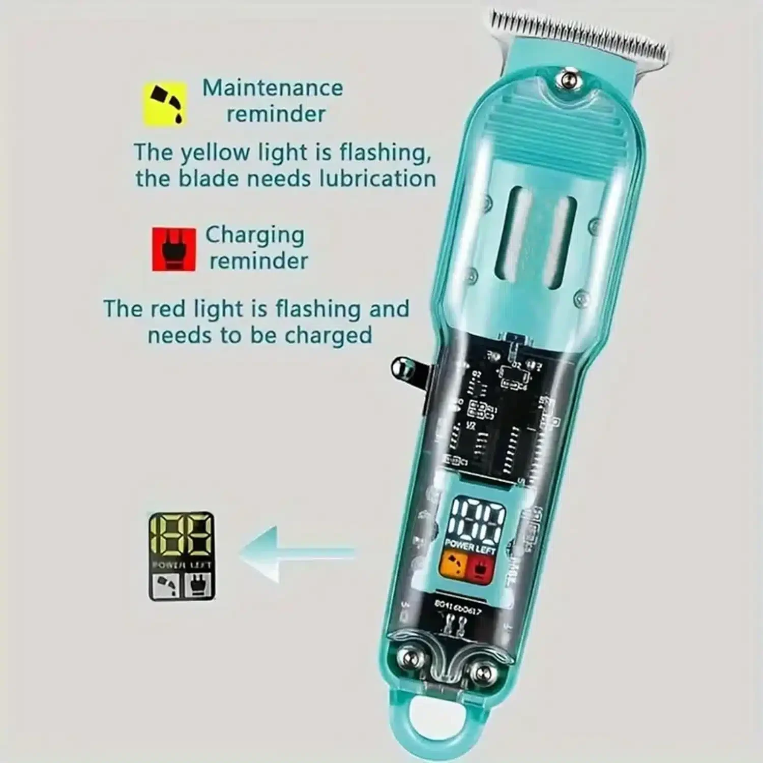 Tondeuse à cheveux Daling Professionnel DL-1585A LCD Affichage numérique Rechargeable