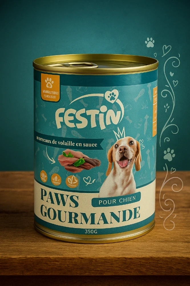 Festin Paws Gourmande – Le repas royal pour chiens