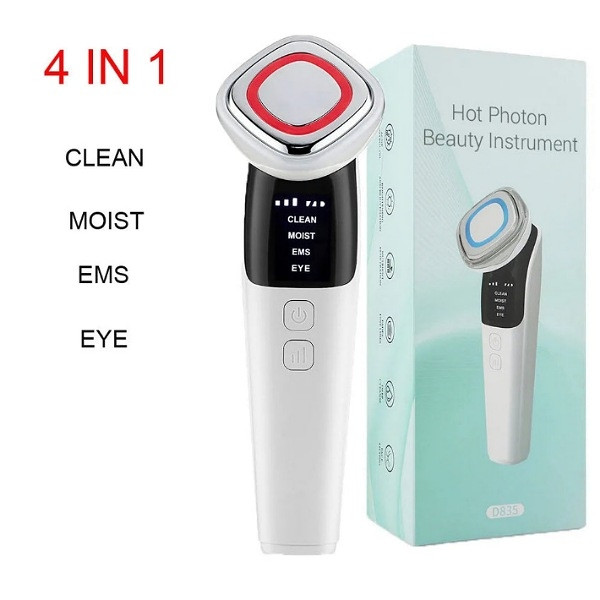 Appareil Massage Visage LED Chauffant & Raffermissant