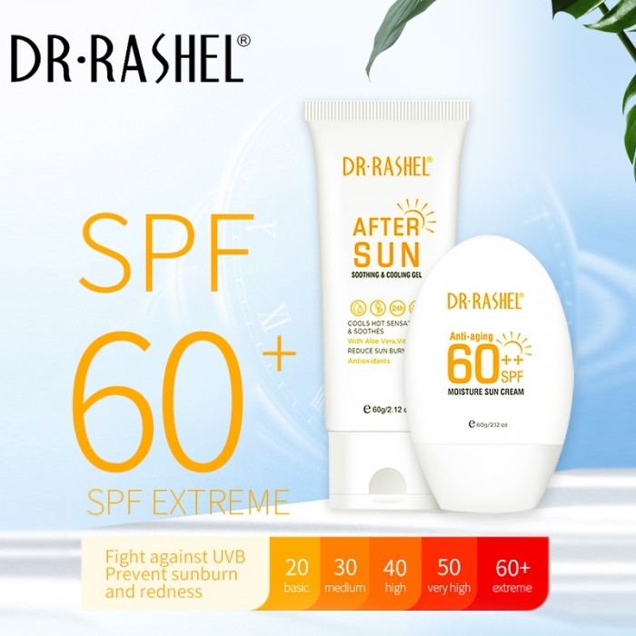DR·RASHEL Kit Protection Solaire Anti-Âge SPF 60 2 Pièces