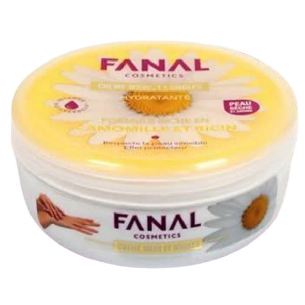 Crème pour les Mains FANAL à la Camomille et à l’Huile de Ricin 200g