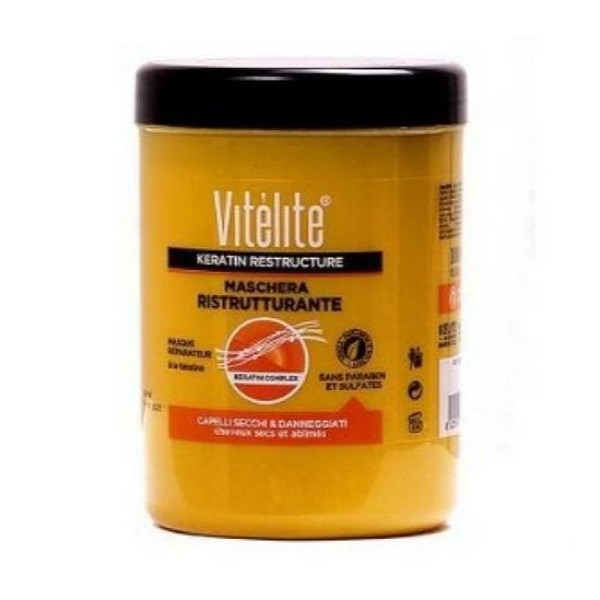 Vitélite Masque Réparateur à la Kératine – Sans Sulfates – 1000 ml