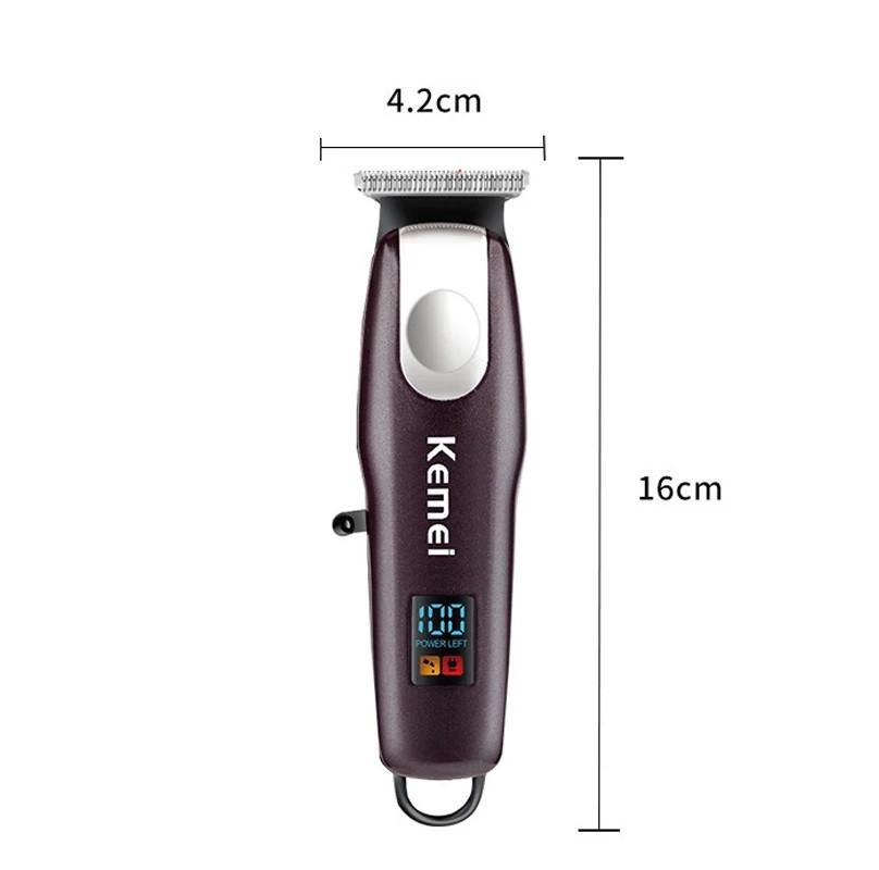 Tondeuse à cheveux de barbier professionnelle affichage LED affichage LED sans fil