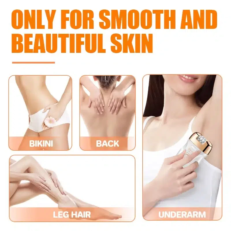Épilateur 3 en 1 corporel pour femmes Rasoir USB rechargeable Sans fil Rasoir électrique pour femmes LCD