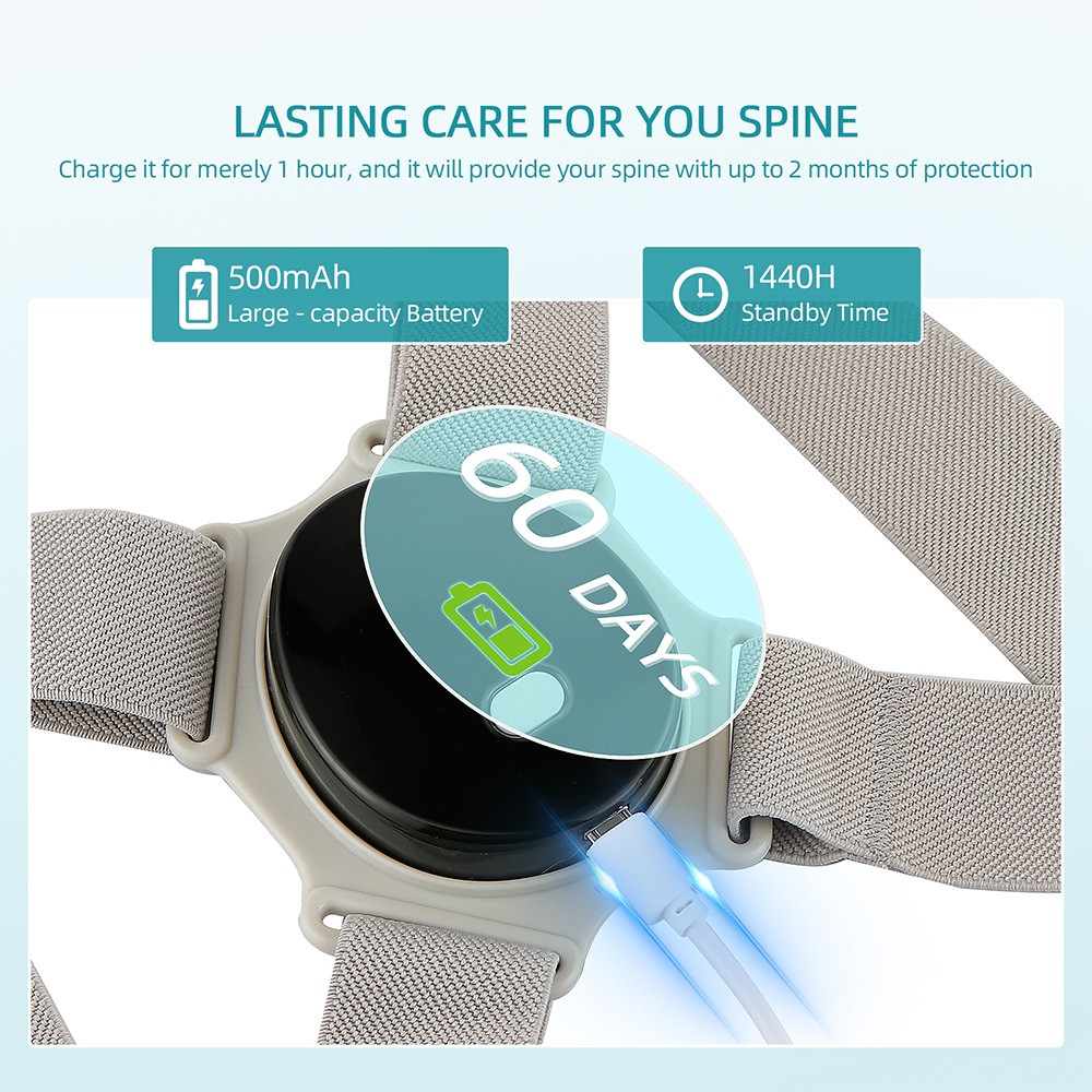 Correcteur de Posture Intelligent réglable vibrante