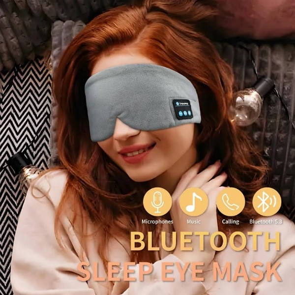 Masque de Sommeil Bluetooth avec Écouteurs Intégrés – Confort & Musique Sans Fil