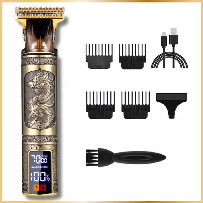 Tondeuse à Cheveux Professionnelle T9 – Sans Fil, Afficheur LED, Haute Précision